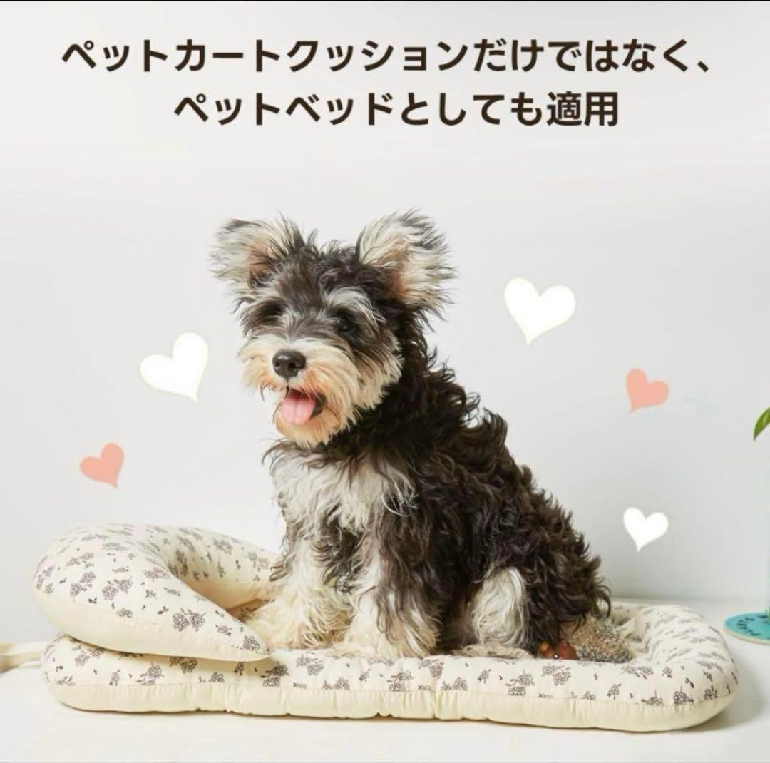値下げ　PETTENA ペットカートクッション 花柄