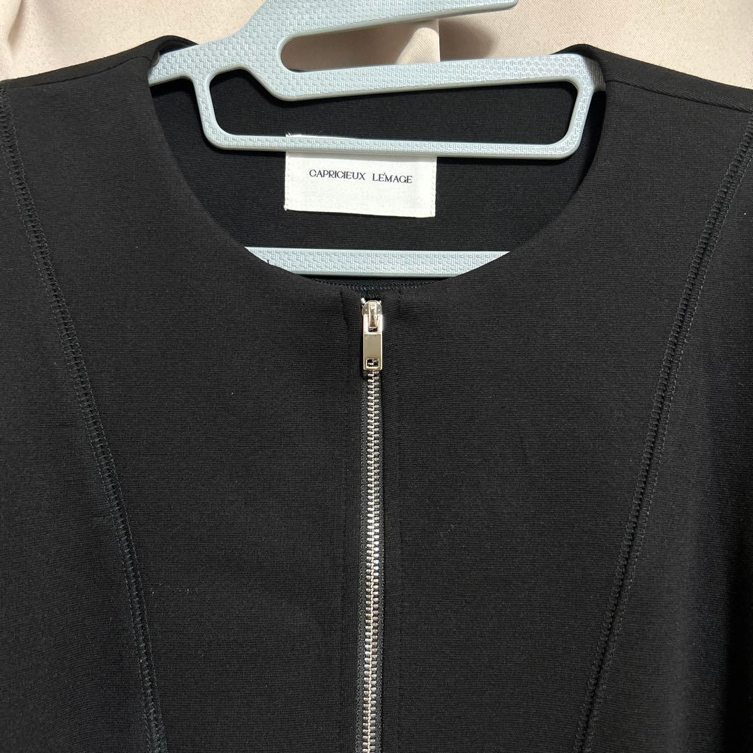 CAPRICIEUX LE'MAGE 新品　WフェイスZIPカーディガン