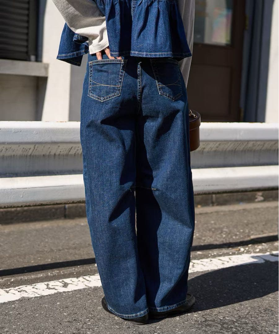 新品未使用◎26SS 新色 別注 TUCK CURVE WIDE DENIM