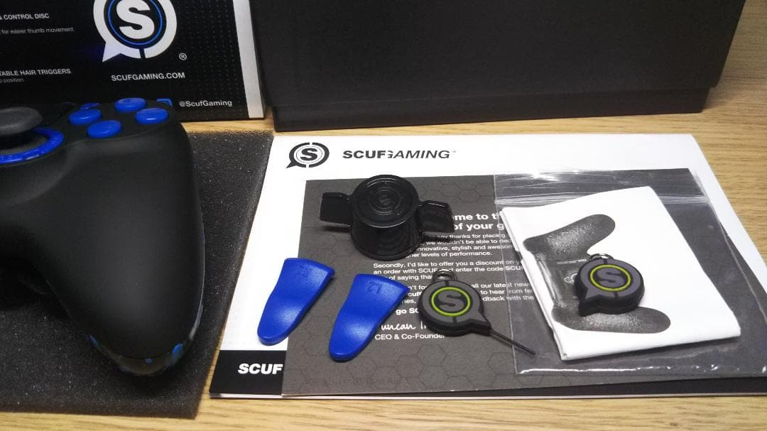 SCUF IMPACT スカフ インパクト 黒&青 PS4 コントローラー