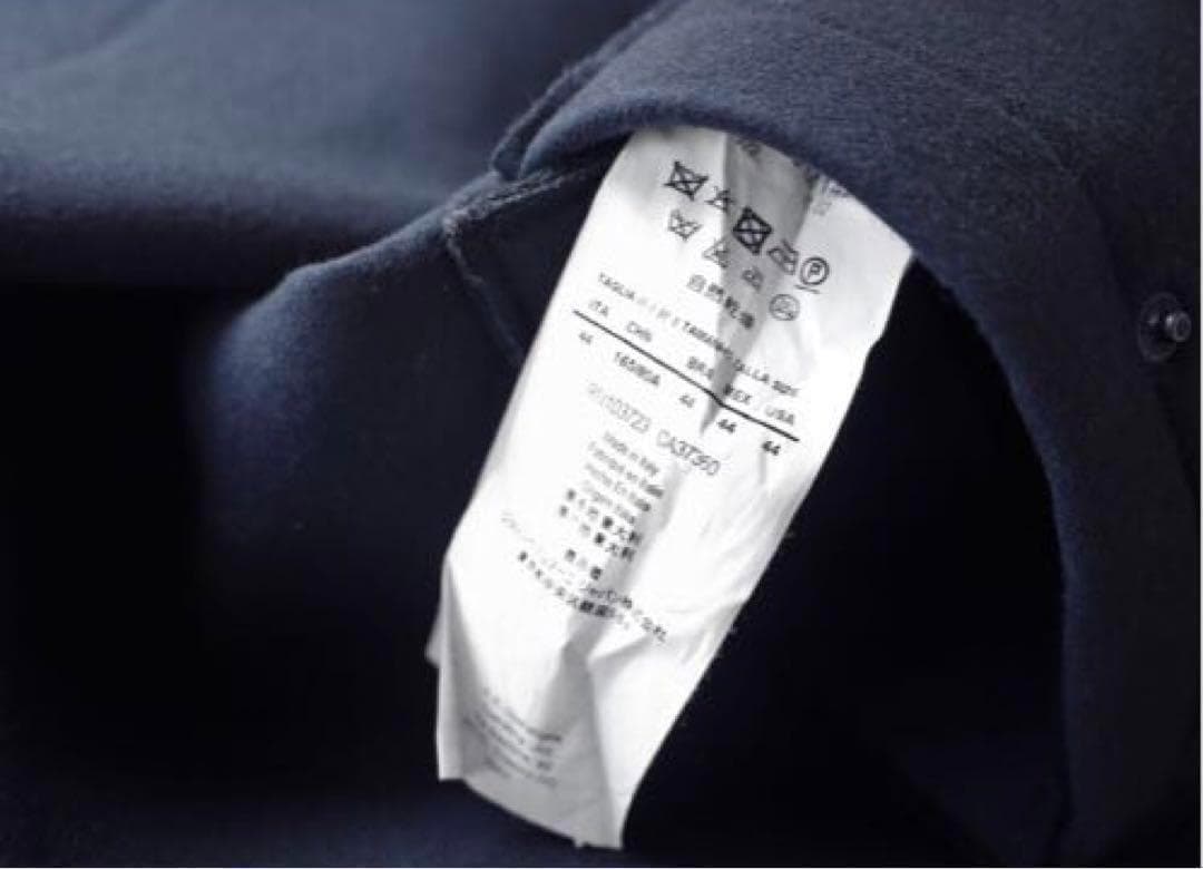 EMPORIO ARMANI ネイビー ダッフルコート フード 紺 青