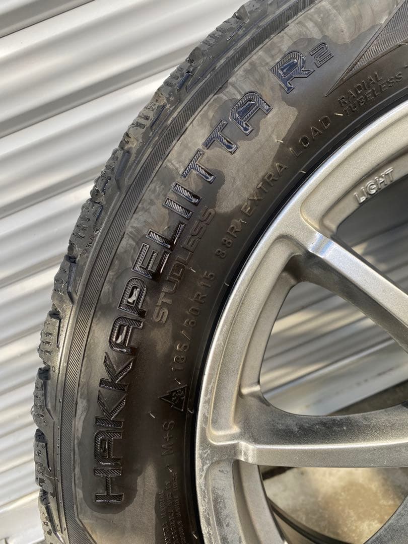 185/60R15 スタッドレス ホイール 4本セット トヨタ 旧型 シエンタ