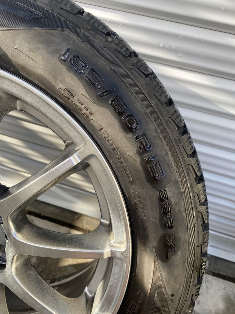 185/60R15 スタッドレス ホイール 4本セット トヨタ 旧型 シエンタ