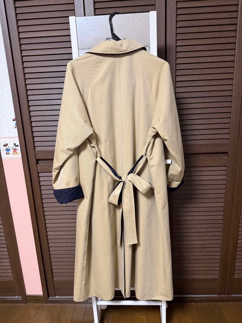 値引き！ 未使用級 Ticca コットンウールリバーシブルステンカラーコート