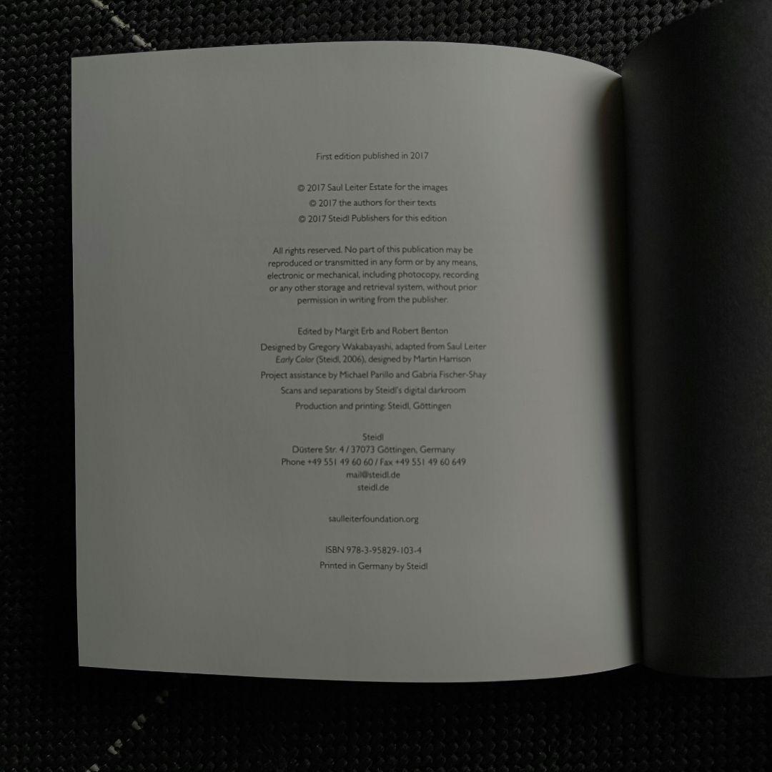 SAUL LEITER / In My Room 写真集 ソール・ライター 洋書
