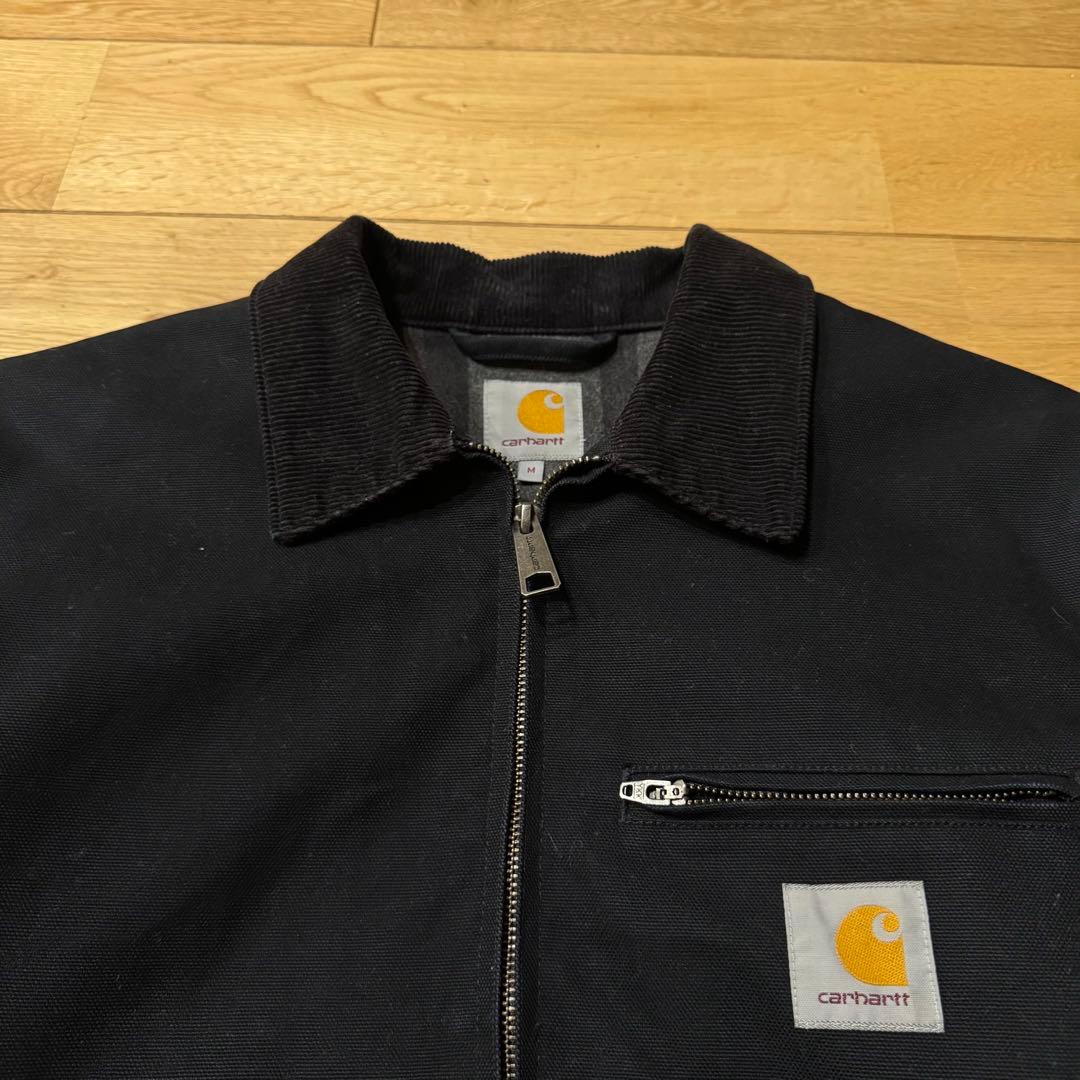【Carhartt】デトロイトジャケット 裏地ブランケット M ブラック