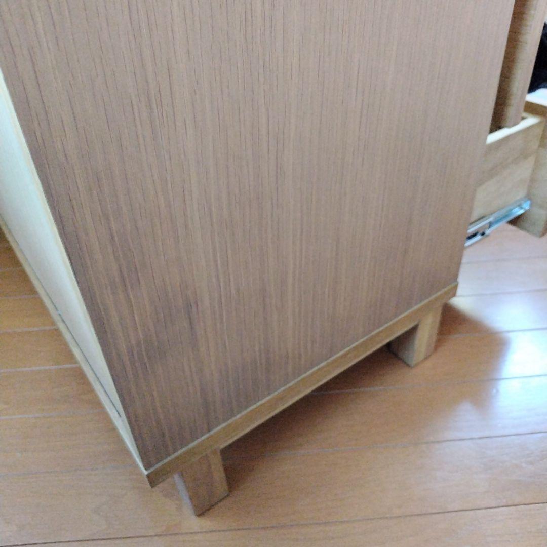 【専用】無印良品　オーク材チェスト　４段　引出し　たんす　脚付き　廃盤品