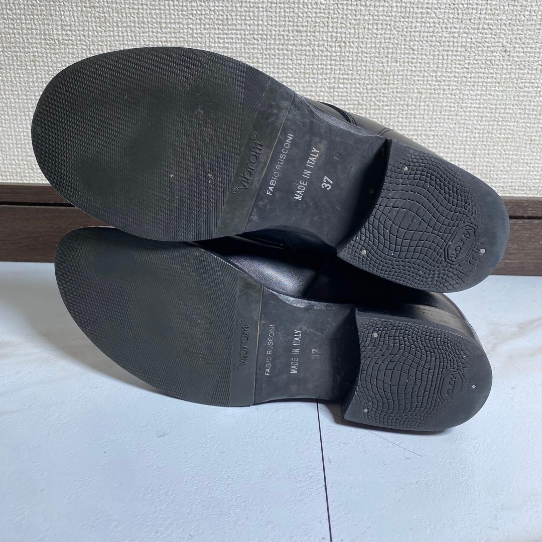 希少♡ファビオルスコーニ サイドジップ レザーレースアップブーツ vibram