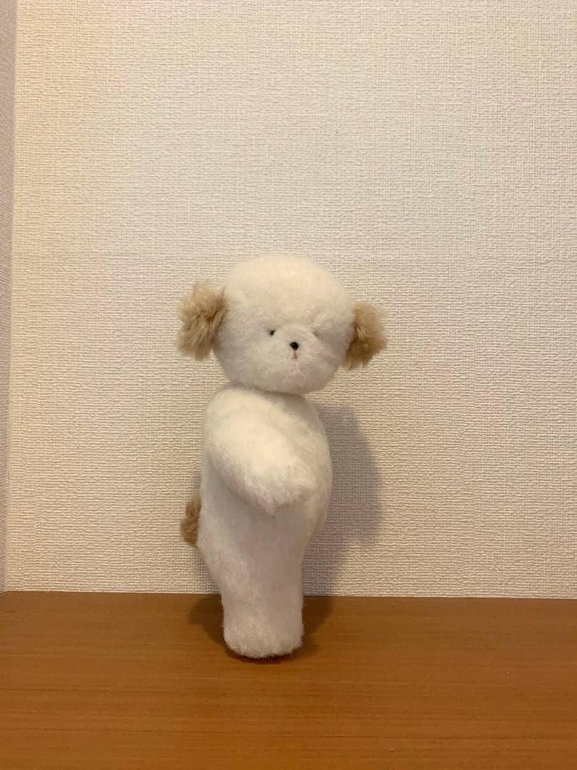 【美品】moppel 羊毛フェルトぬいぐるみ テディベア ハンドメンド