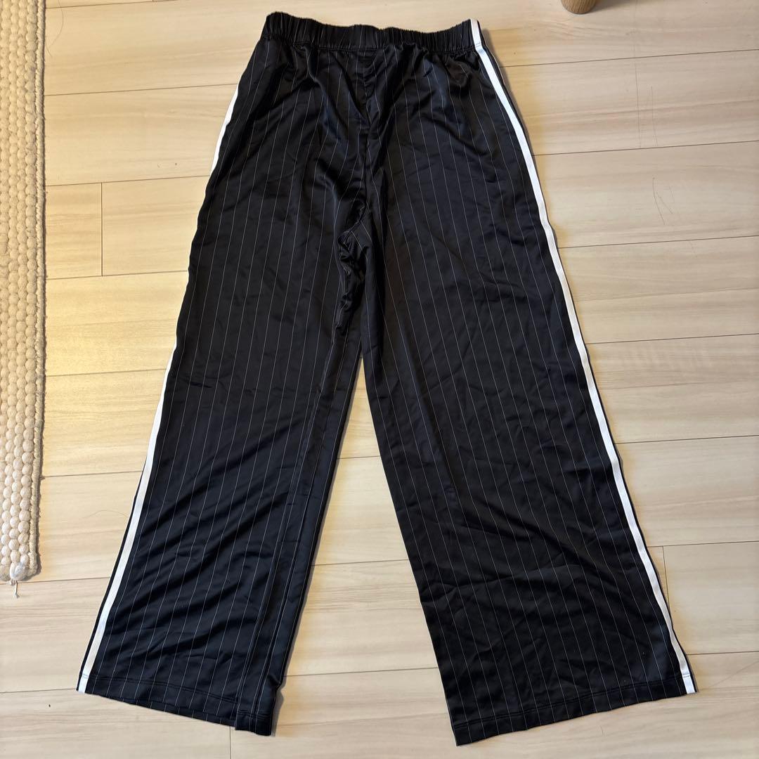 パンツ ADIDAS Pinstripe Satin Wide-leg Pants