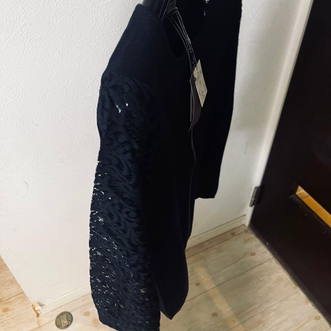 新品☆ theory luxe レース切り替えカーディガン/23区、ロペ