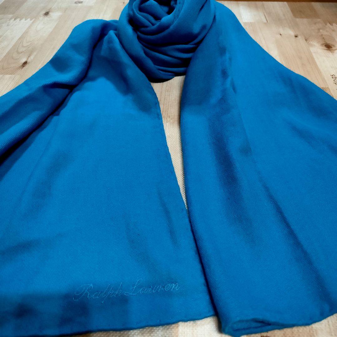 ちこりんRalph Lauren青ストール・ Glendevon マフラー