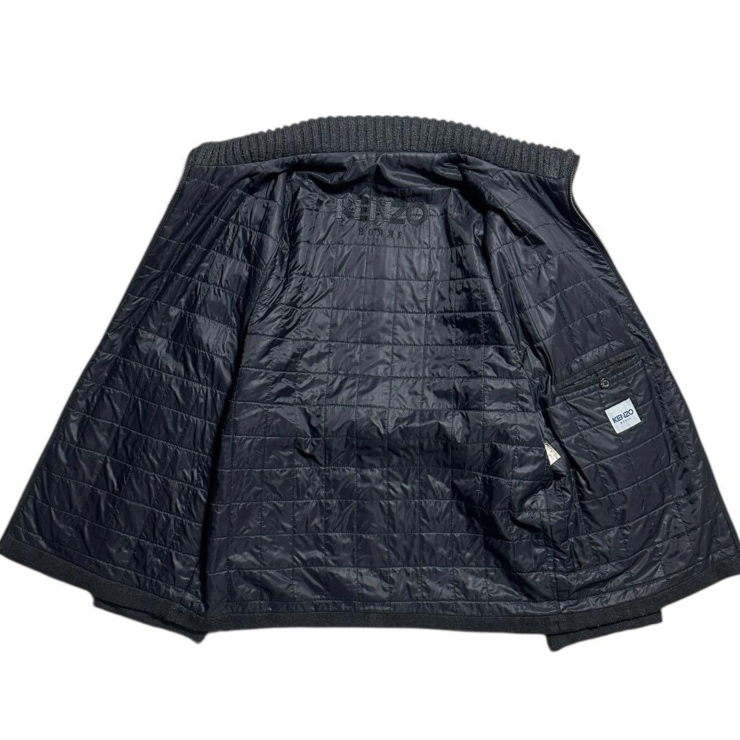 KENZO HOMME ウールブルゾン 中綿ジャケット イタリア製　ケンゾーオム