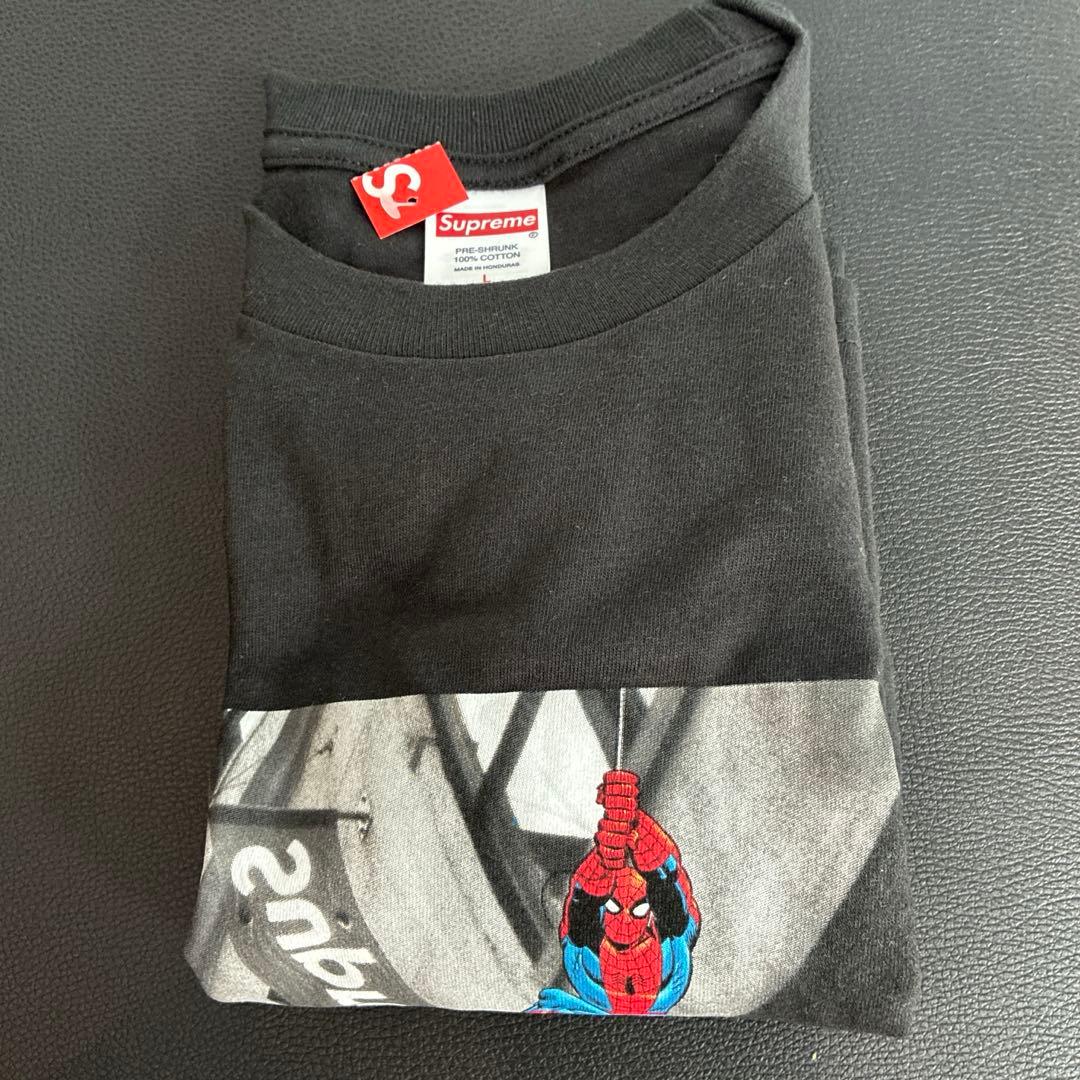 Supreme x Spider-Man Tee \"Black\" L 送料無料