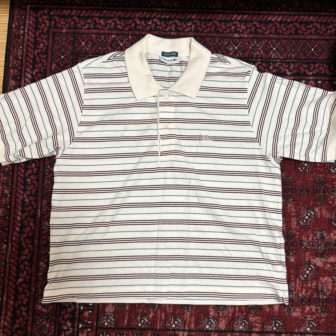 LACOSTE for ADAM ET ROPE' 別注 ポロシャツ ボーダー