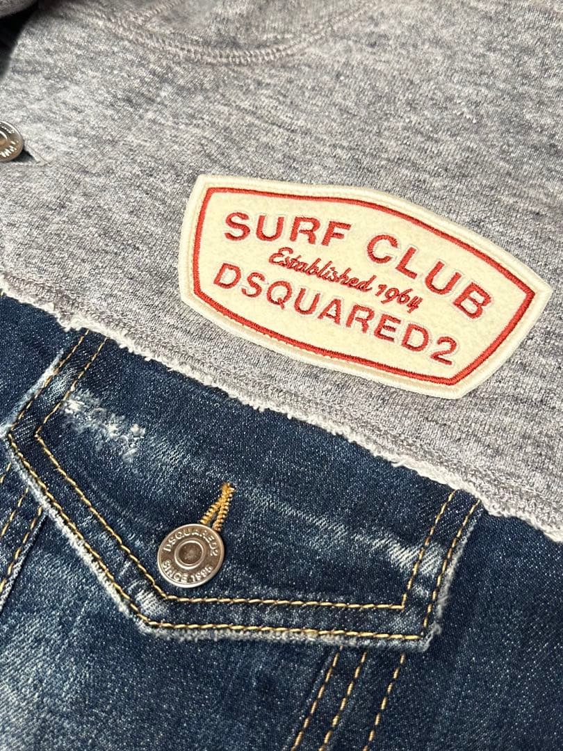 DSQUARED2 メンズ　デニム＆スウェットフーディー