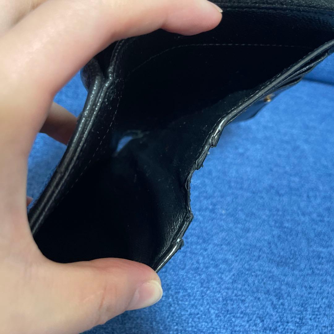 【大人気】SAINT LAURENT ブラック 二つ折り財布