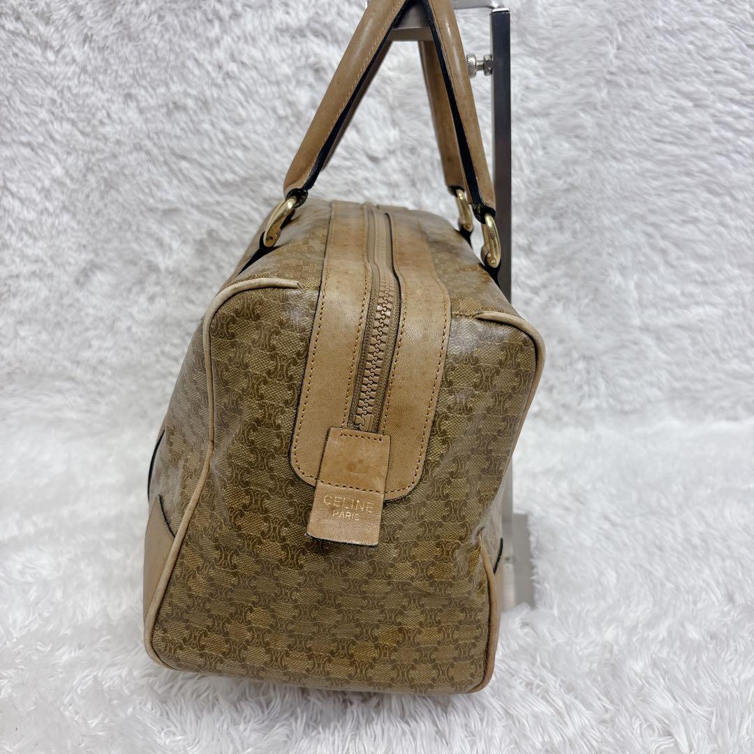 CELINE セリーヌ マカダム柄 トリオンフ ミニボストンバッグ ハンドバッグ