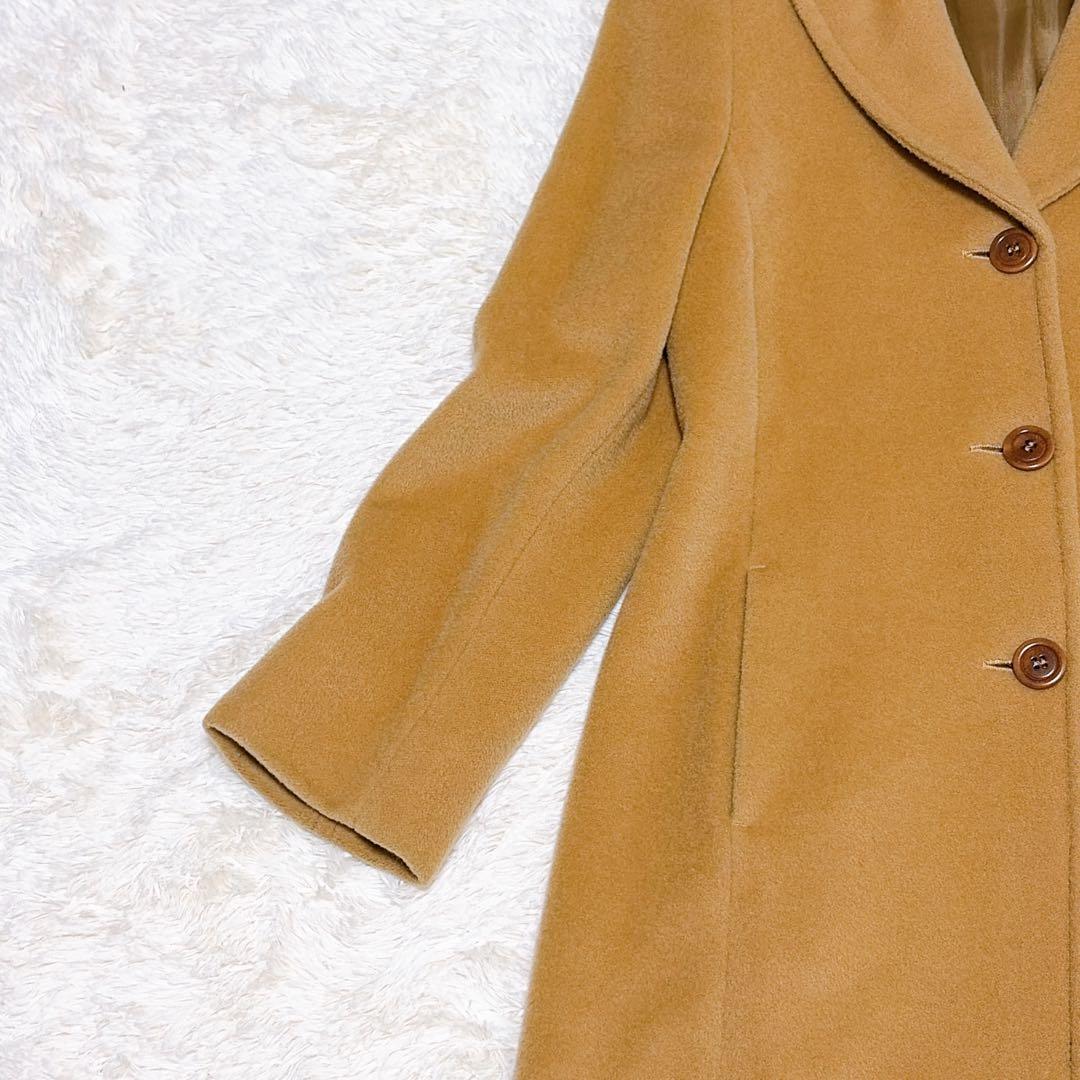 【美品】MAXMARA マックスマーラ　ロングコート　カシミヤ混　38 キャメル