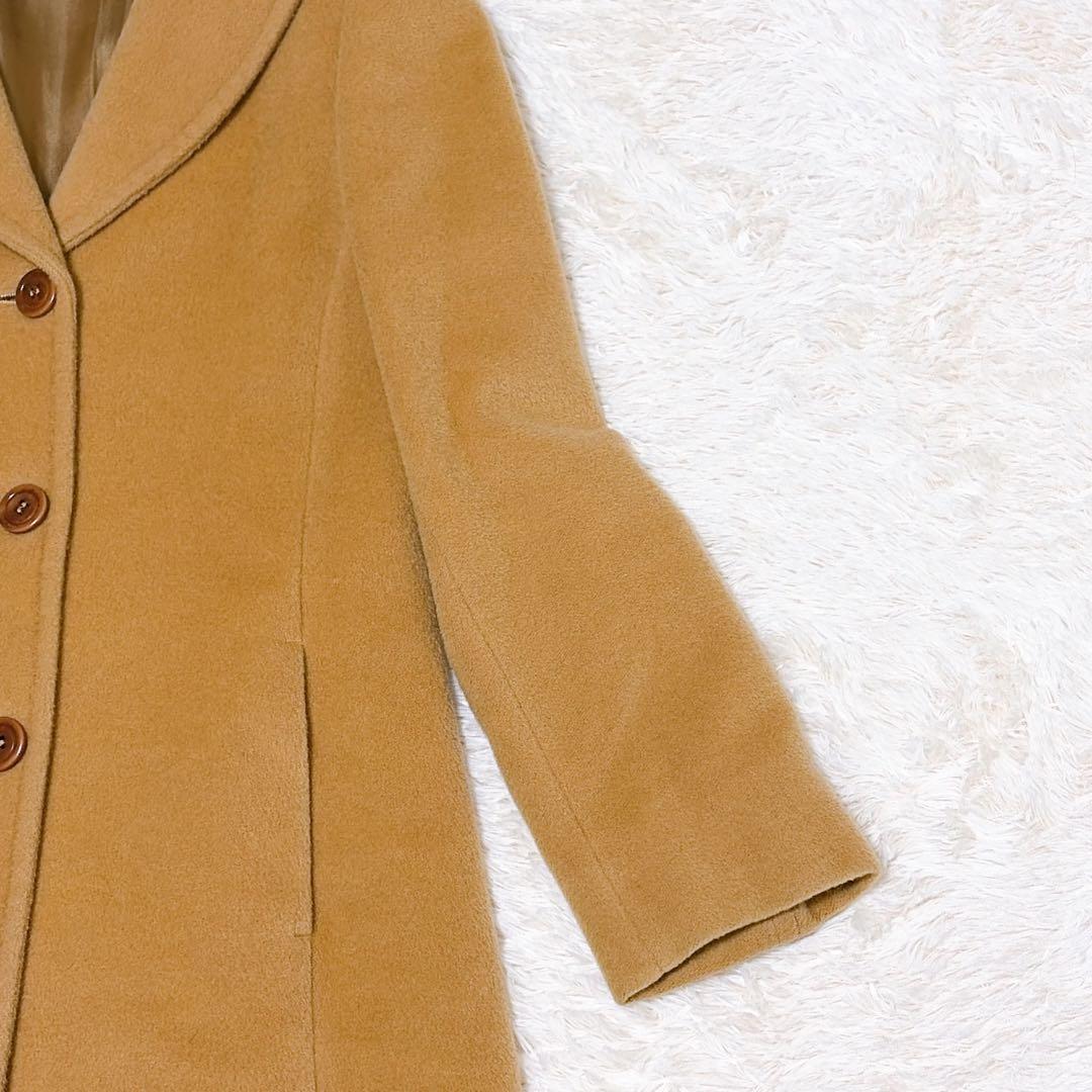 【美品】MAXMARA マックスマーラ　ロングコート　カシミヤ混　38 キャメル