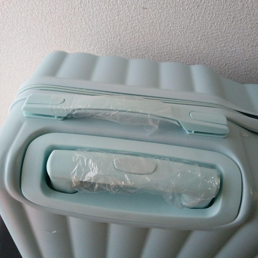 新品未使用ミントグリーン 乗れるキャリーカート