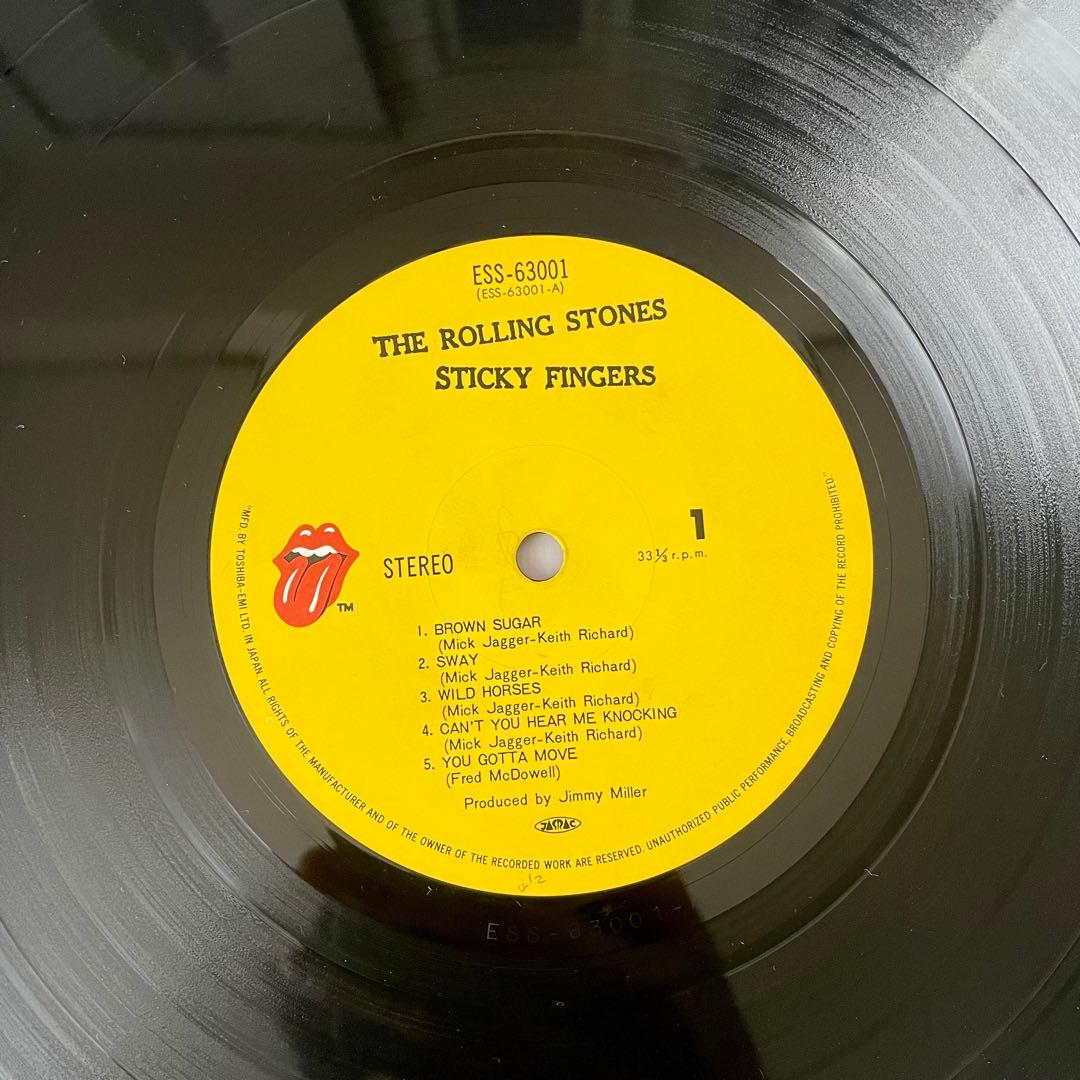 ザ・ローリング・ストーンズ スティッキーフィンガーズ LP レコード