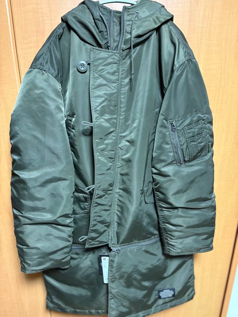 【新品未使用】GU UNDERCOVER ヒートパデットコート L オリーブ