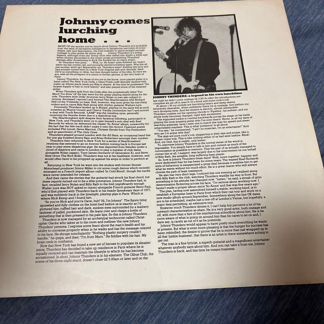洋楽 Johnny Thunders Cosa Nostra Never Sleeps