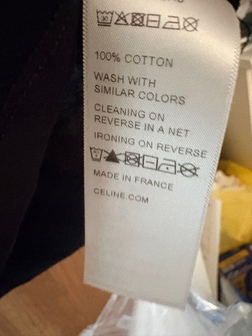 17時迄。最終値下げ『未使用品』CELINE ブラック半袖Tシャツ