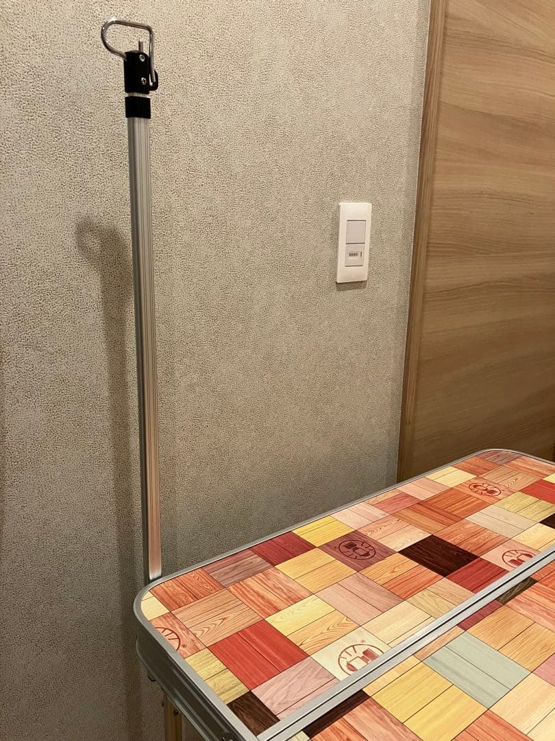 Coleman 折りたたみテーブル チェック柄
