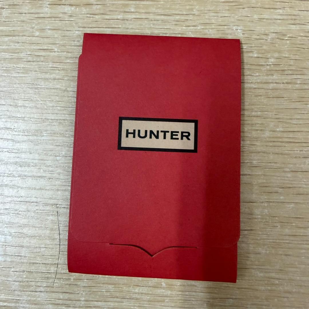 ★未使用　HUNTER　ショートレインブーツ　WFS1000RMA　US7