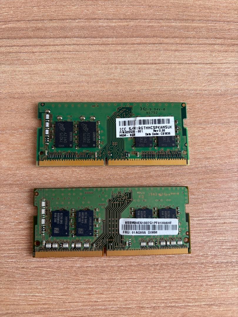 PC4 2666V 8GB × 2枚 16GB 動作確認済み