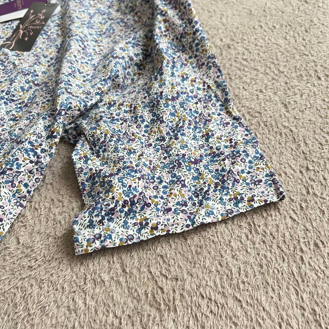 タグ付き　ピサーノ　リバティ　半袖Tシャツ　カットソー　花柄　総柄　小花