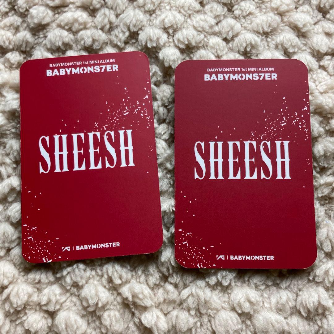 babymonster アサ SHEESH 1.0 ベビモン トレカ2枚