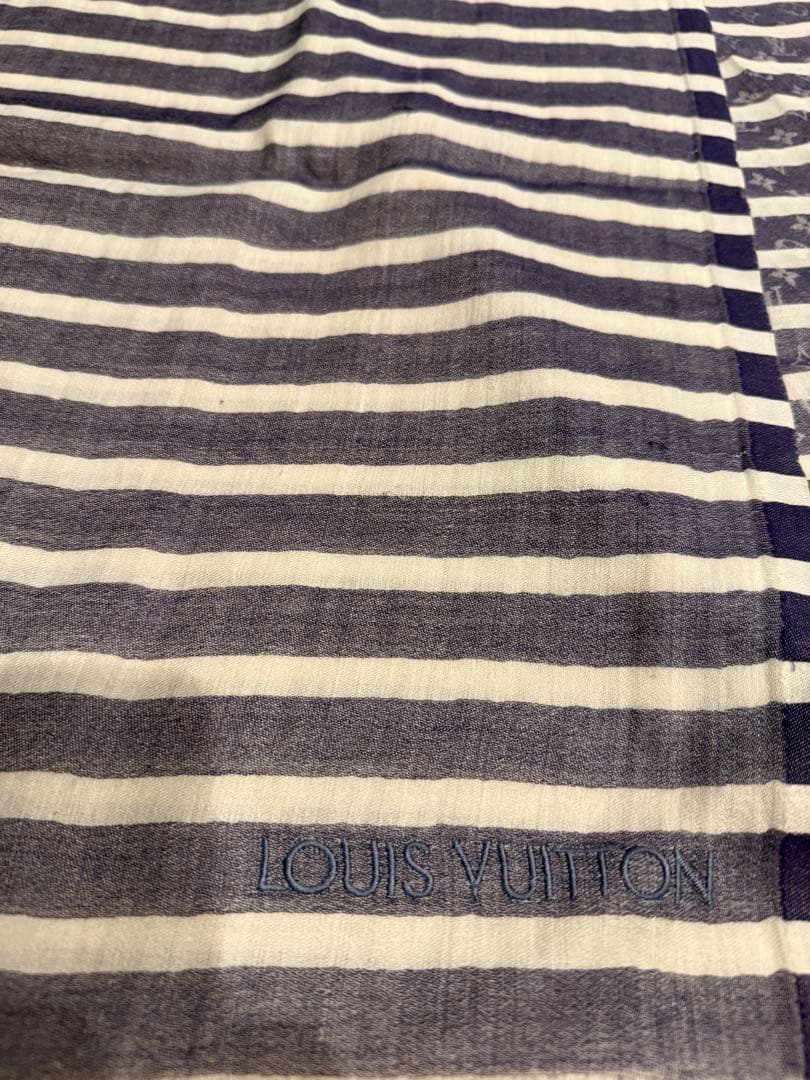 LOUIS VUITTON ストライプ ストール 大判