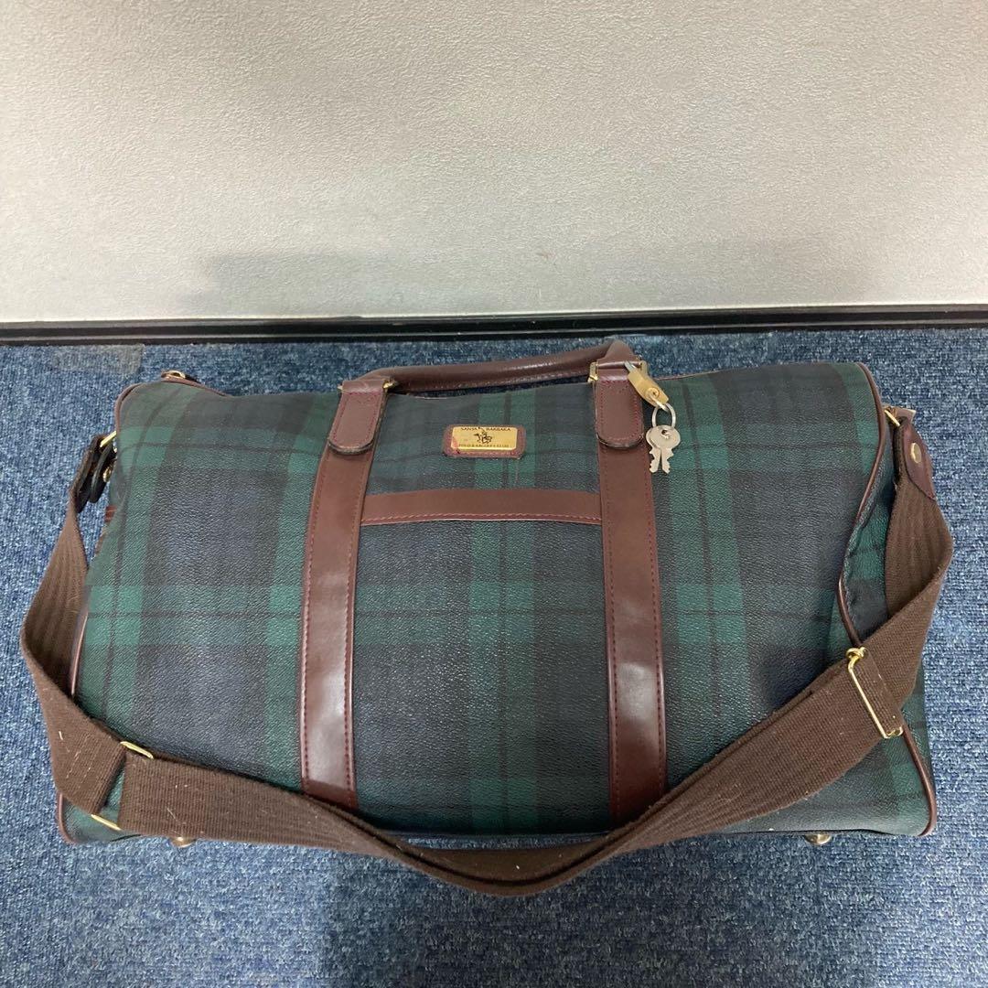 美品　SANTA BARBARA ボストンバッグ チェック柄
