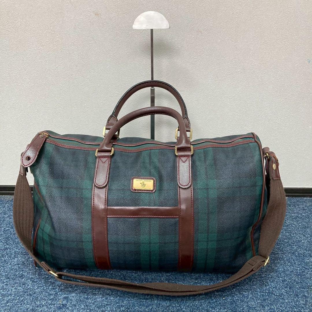 美品　SANTA BARBARA ボストンバッグ チェック柄