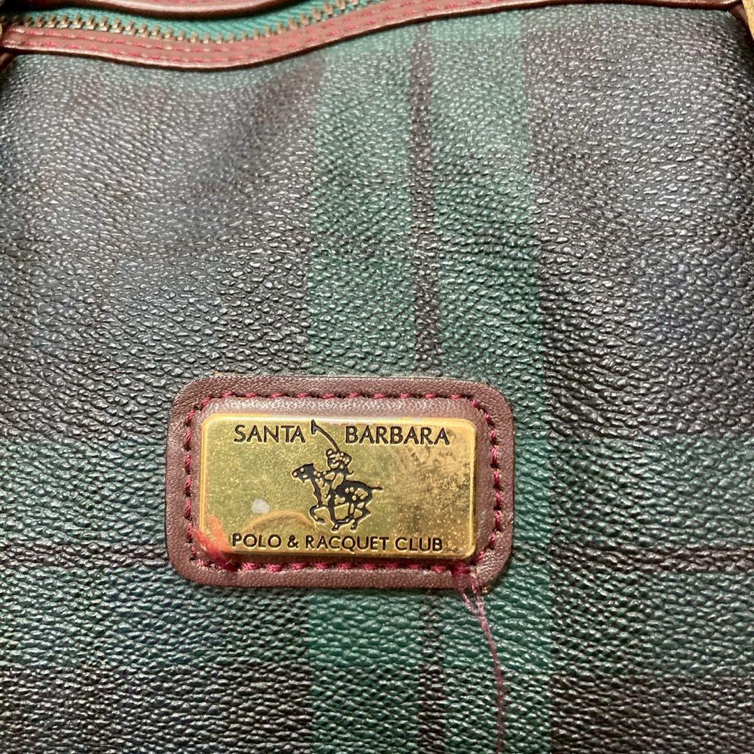 美品　SANTA BARBARA ボストンバッグ チェック柄