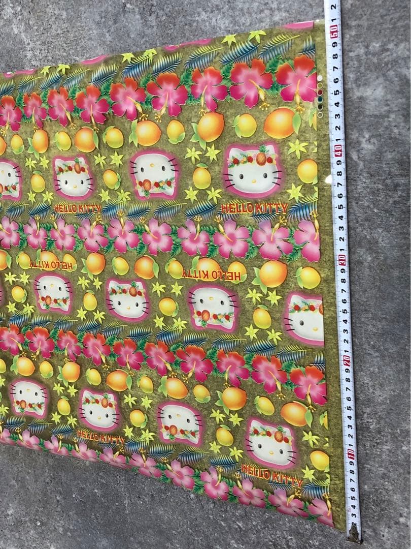 RT-157365専用 ☆レア☆ キティ　ハイビスカス　ビニール　生地