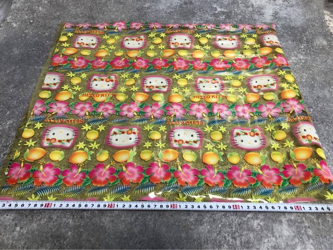 RT-157365専用 ☆レア☆ キティ　ハイビスカス　ビニール　生地