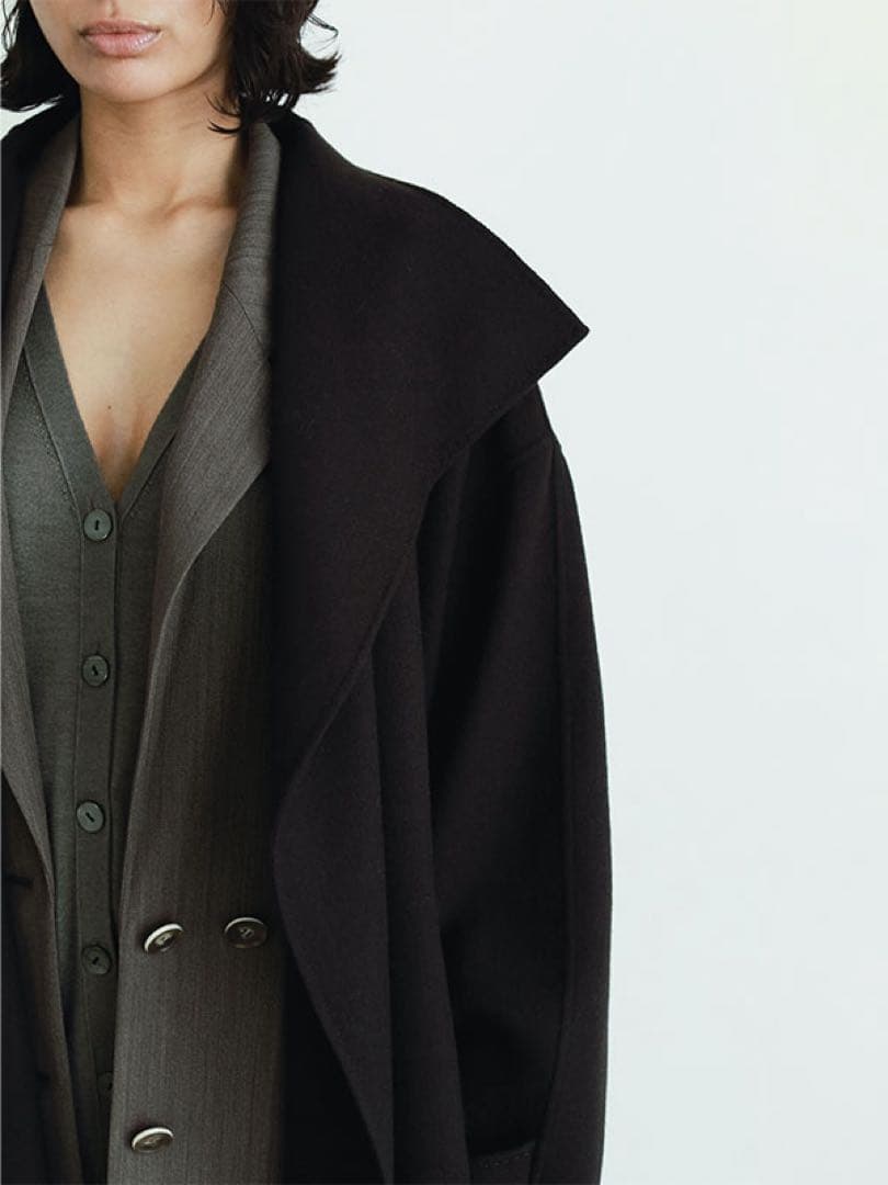 【新品】SANTE by ETRE TOKYO ウーステッドクロークリバーコート