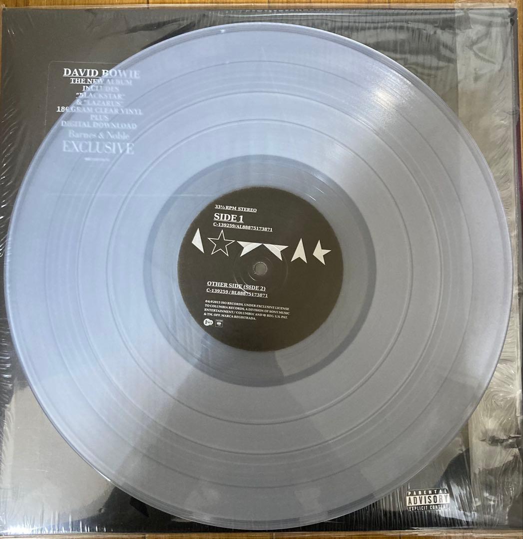 稀少USオリジナルClear☆Blackstar David Bowieレコード