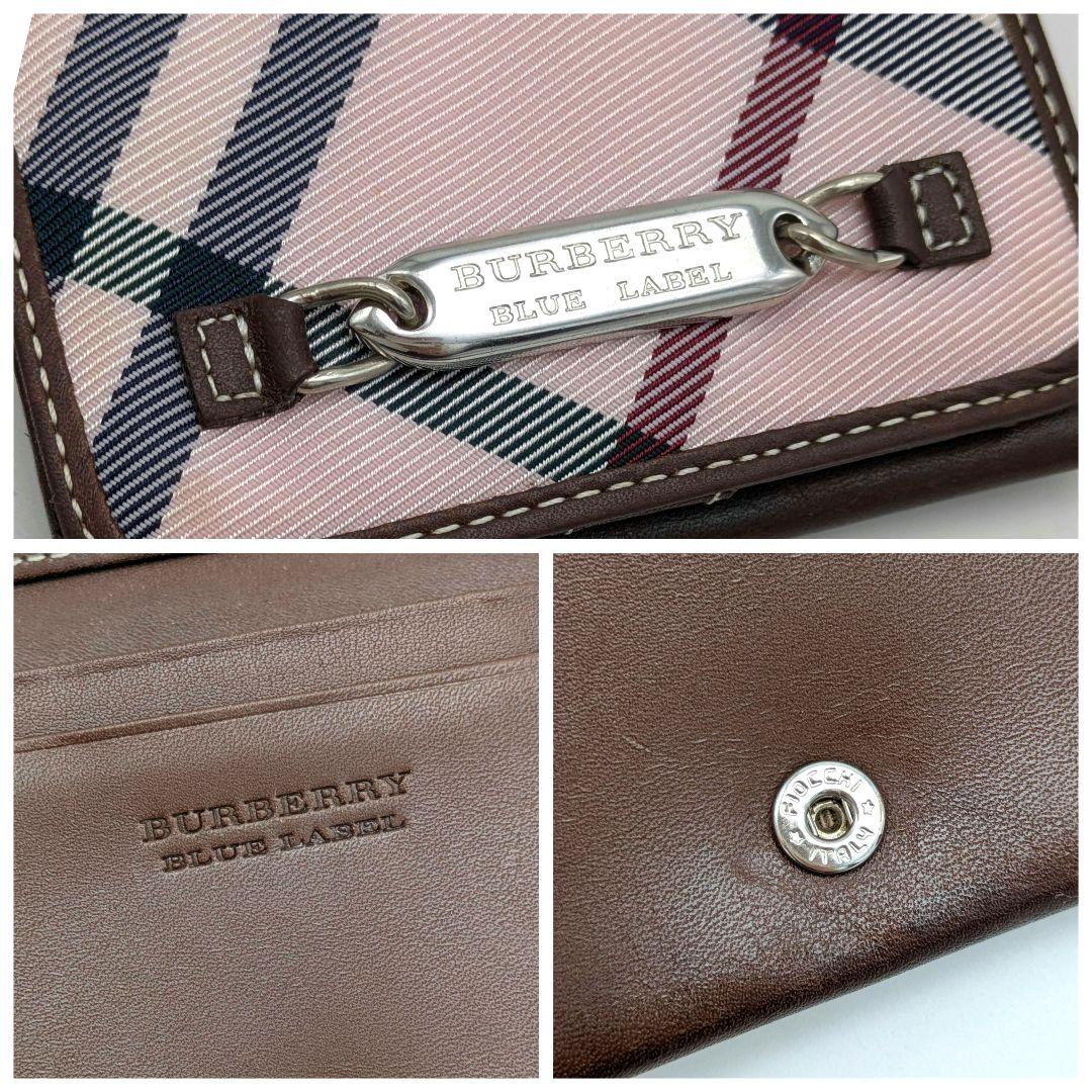 BURBERRY ブルーレーベル 名刺入れ カードケース ケース ピンク