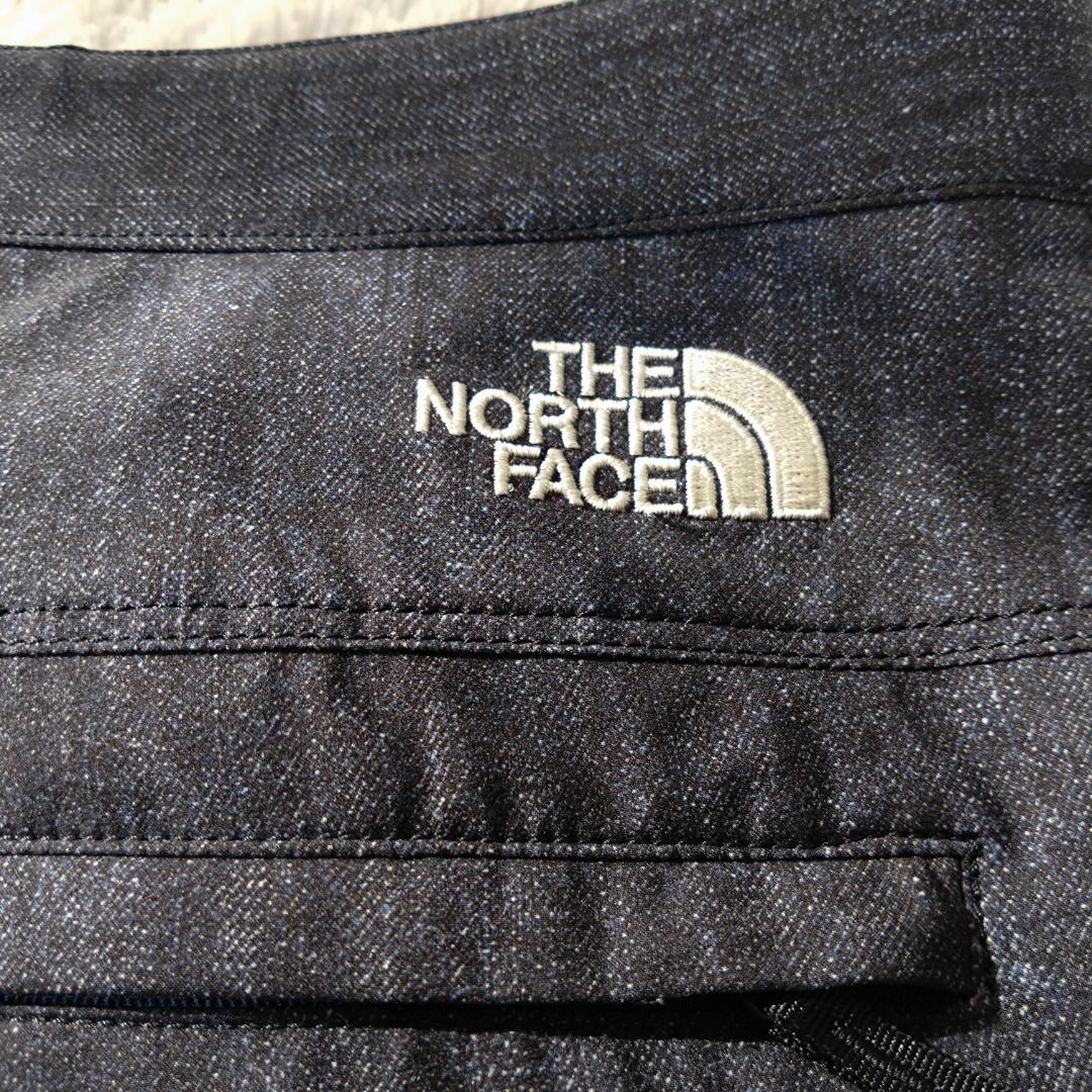 ザノースフェイス オーバーパンツ GORE-TEX デニム調 ベルト付　Ｍサイズ