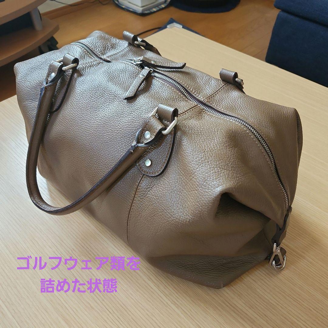 デュカルス DOUCALS フルレザー ボストンバッグ ブラウン【ゴルフ、旅行】
