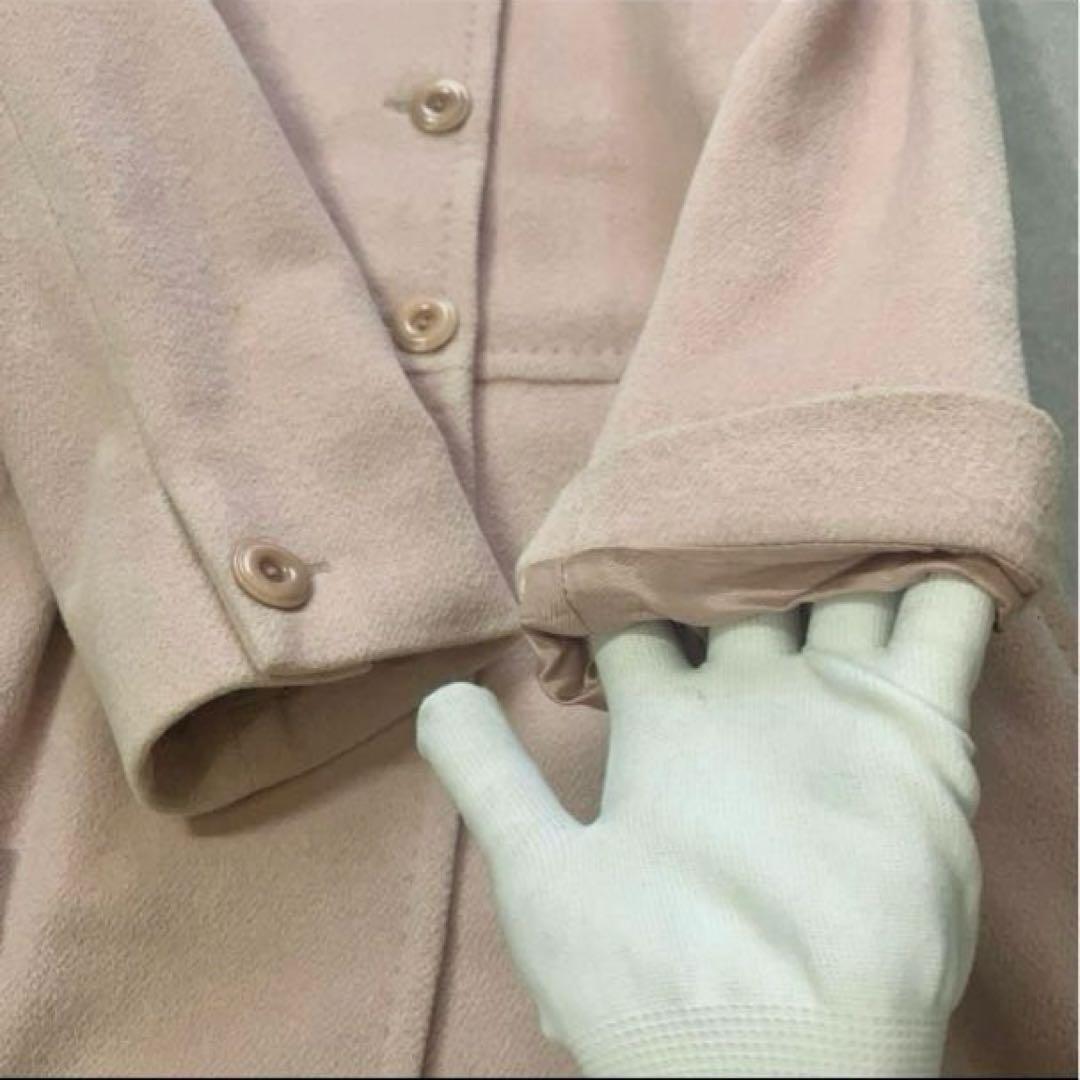 MaxMara、アンゴラ50%シルク30%、コート、ピンク、36