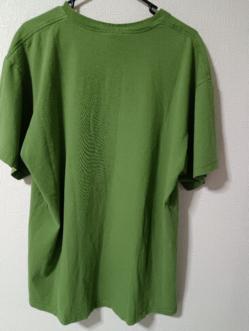 Stussy グリーン XL Tシャツ スカルプリント
