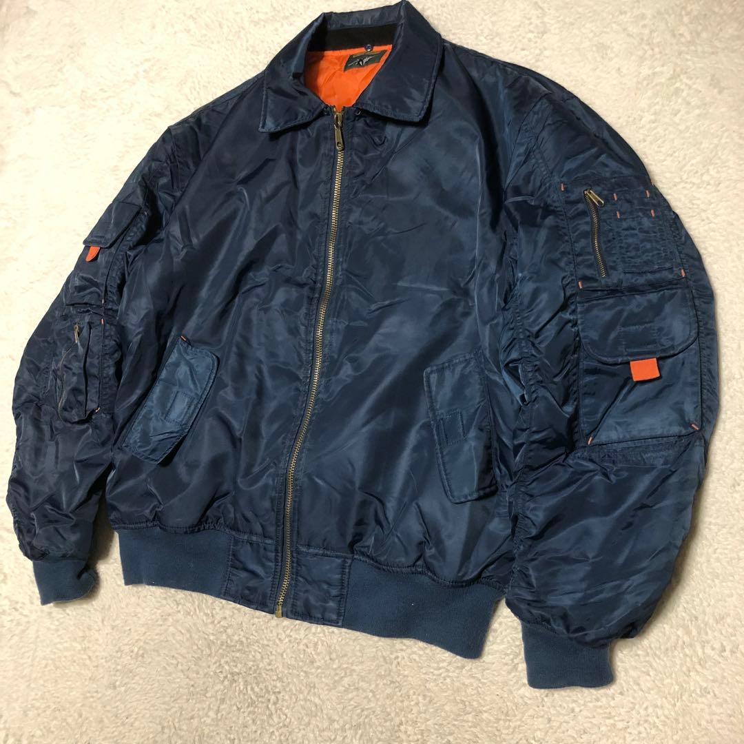 80s FIRE FOX MA-1 フライトジャケット　ボンバージャケット