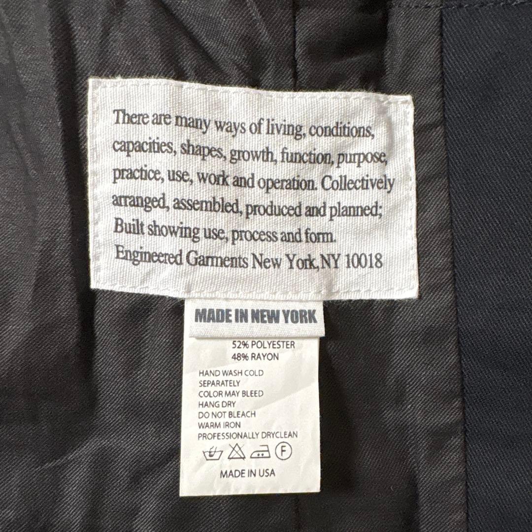 ENGINEERED GARMENTS ブラック アンドーバージャケット