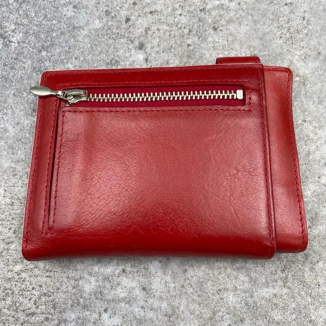 【未使用級】ASHFORD アシュフォード　手帳ケース　赤　レッド　レザー